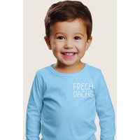 Lounis Print-Shirt Frechdachs - Kinder Langarmshirt - Shirt mit Spruch - Kindershirt Baumwolle von Lounis