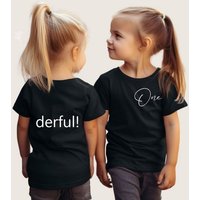 Lounis Print-Shirt Onderful - Kinder T-Shirt - Shirt mit Spruch - Kindermode von Lounis