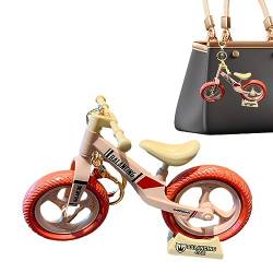 Fahrrad-Schlüsselanhänger, lustiger Schlüsselanhänger in Fahrradform, Dirt-Bikes-Schlüsselanhänger | Motorrad-Schlüsselanhänger und Ring für selbstgebaute Spielzeuge, beweglich, verschiebbare von Loupsiy