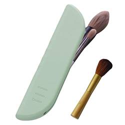 Reise-Make-up-Pinselhalter | Silikon-Kosmetikpinsel-Etui – kompakte Kosmetiktasche mit Magnetverschluss für Reisen im Freien Loupsiy, grün, 1 von Loupsiy