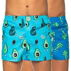 Lousy Livin 2-er Set Boxershorts Blau mit Motiv Size XL, SizeMap X-Large von Lousy Livin