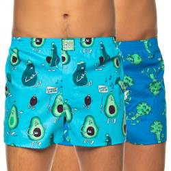 Lousy Livin 2-er Set Boxershorts Blau mit Motiv von Lousy Livin