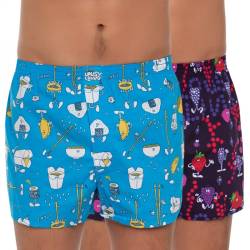 Lousy Livin 2-er Set Boxershorts Blau & Lila mit Motiv von Lousy Livin