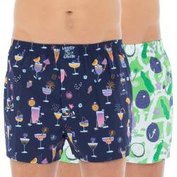 Lousy Livin 2-er Set Boxershorts Grün & Lila mit Motiv von Lousy Livin