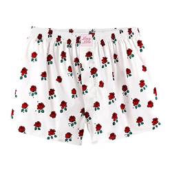 Lousy Livin Boxershorts Roses (White) (as3, Alpha, m, Regular, Regular) von Lousy Livin