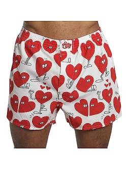 Lousy Livin Valentines Boxershort, Small, Weiß von Lousy Livin