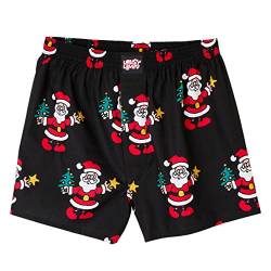 Lousy Livin Weihnachts-Boxershorts Santa (Black) (as3, Alpha, m, Regular, Regular) von Lousy Livin