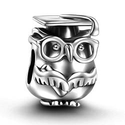 Lovans 925 Sterling Silber Ich Liebe Dich Herz Charm Bead für Armbänder Muttertagsgeschenk (Owl) von Lovans