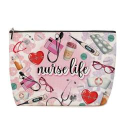 Lovdazzles Krankenschwester-Geschenke, Krankenschwester-Zubehör für die Arbeit, Pflegeutensilien, RN PICU PEDS NICU Krankenschwester Make-up-Tasche für Frauen, Mehrfarbig 1105 von Lovdazzles