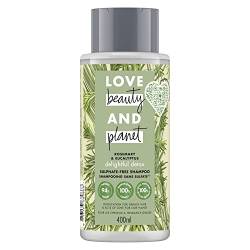 Love Beauty And Planet Shampoo für Damen, Rosmarin und Vetiver Vegan, 400 ml von Love Beauty and Planet