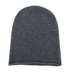 Love Cashmere Damen 100% Kaschmir-Mütze Hut - Dunkelgrau - Handgefertigt in Schottland - UVP €120 von Love Cashmere
