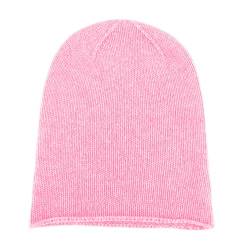 Love Cashmere Damen 100% Kaschmir-Mütze Hut - Rosa - Handgefertigt in Schottland - UVP €120 von Love Cashmere