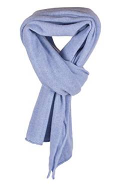 Love Cashmere Damen-Umschlagtuch 100% Kaschmir - Himmelblau - Handgefertigt in Schottland - UVP €300 von Love Cashmere