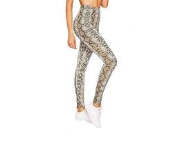 Damen Leggings mit Leopardenmuster, hohe Taille, Minirock, Grau – Schlangen-Druck, 36/38/M/L von Love Celeb Look