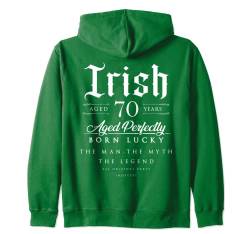 Geschenk zum 70. Geburtstag, irisch, zum 70. Geburtstag, geboren in Irland Kapuzenjacke von Love Everwear
