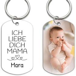 Love Faith Meine Mama Schlüsselanhänger - Personalisiertes Fotogeschenk - Geschenk für Mütter von Love Faith