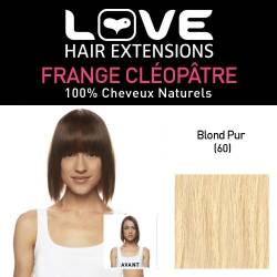 Love Hair Extensions 100% Echthaar-Cleopatra-Pony Farbe 60 - klares Blond, 1er Pack (1 x 1 Stück) von Love Hair Extensions