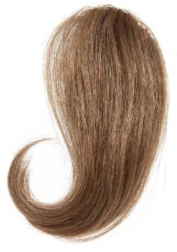 Love Hair Extensions 100% Echthaar-Seitenpony Farbe 8 - Mausbraun, 1er Pack (1 x 1 Stück) von Love Hair Extensions