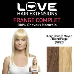 Love Hair Extensions 100% Echthaar-Vollpony Farbe 10/22 - Mittleres Aschbraun/Strandblond, 1er Pack (1 x 1 Stück) von Love Hair Extensions