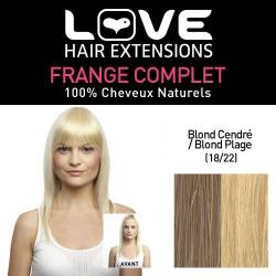 Love Hair Extensions 100% Echthaar-Vollpony Farbe 18/22 - Aschblond/Strandblond, 1er Pack (1 x 1 Stück) von Love Hair Extensions