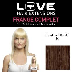 Love Hair Extensions 100% Echthaar-Vollpony Farbe 6 - Dunkles Aschbraun, 1er Pack (1 x 1 Stück) von Love Hair Extensions