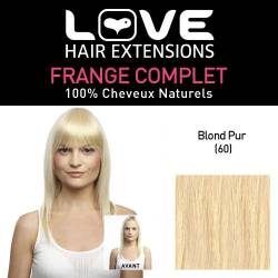 Love Hair Extensions 100% Echthaar-Vollpony Farbe 60 - klares Blond, 1er Pack (1 x 1 Stück) von Love Hair Extensions