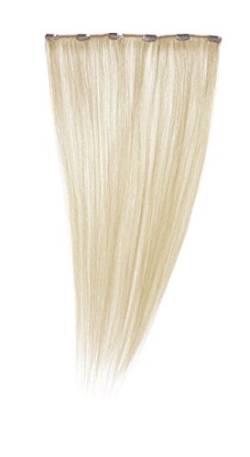 Love Hair Extensions Clip-In Haarverlängerung 100 % Echthaar, 40 cm, 60 Pure Blonde von Love Hair Extensions