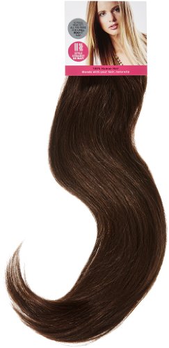 Love Hair Extensions Clip-In-Haarverlängerungen - 100% Echthaar - 10-teiliges, komplettes Headset - Farbe 2/4 - Dunkelbraun/Kastanienbraun - 46cm, 1er Pack (1 x 1 Stück) von Love Hair Extensions