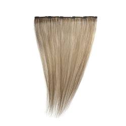 Love Hair Extensions Einteilige 100% Echthaar-Clip-In-Extensions - maximales Volumen Farbe 10 - Mittleres Aschbraun - 46cm, 1er Pack (1 x 35 g) von Love Hair Extensions