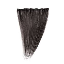 Love Hair Extensions Einteilige 100% Echthaar-Clip-In-Extensions - maximales Volumen Farbe 1B - Naturschwarz - 46cm, 1er Pack (1 x 35 g) von Love Hair Extensions