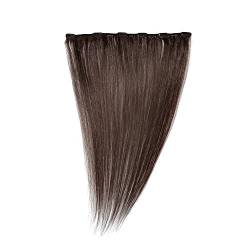 Love Hair Extensions Einteilige 100% Echthaar-Clip-In-Extensions - maximales Volumen Farbe 2 - Dunkelbraun - 46cm, 1er Pack (1 x 35 g) von Love Hair Extensions