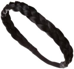 Love Hair Extensions Langes Braid Band (Flecht-Haarband) Farbe 1 - Tiefschwarz, 1er Pack (1 x 1 Stück) von Love Hair Extensions