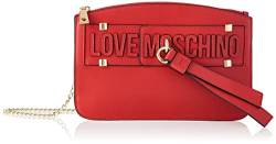Love Moschino Damen, Umhängetasche, Frühling Sommer Kollektion 2021, rot von Love Moschino