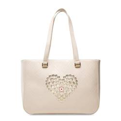 Love Moschino Damen BORSA A SPALLA Umhngetasche, Elfenbein von Love Moschino