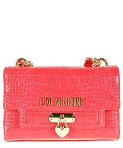 Love Moschino Damen Borsa Pu St.Croco Rosso Umhngetasche, Denim rot von Love Moschino