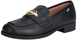 Love Moschino Damen Fahrer-Slipper, Schwarz, 37 EU von Love Moschino