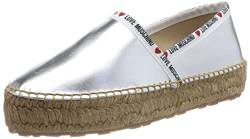 Love Moschino Damen Ja10323g1gic090238 W.Shoe, Silber/schwarz, 38 EU von Love Moschino