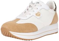 Love Moschino Damen Ja15234g1lil510a Sneaker, Weiß, 36 EU von Love Moschino