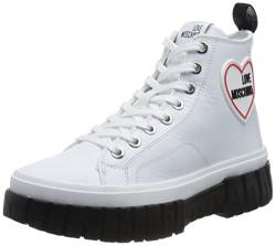 Love Moschino Damen Ja15595g1gia010038 W.Sneakers, Weiß, 38 EU von Love Moschino