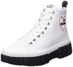 Love Moschino Damen Ja15595g1gia010041 W.Sneakers, Weiß, 41 EU von Love Moschino