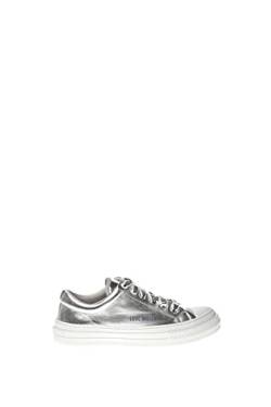 Love Moschino Damen Ja15764g0fif090238 Sneaker, Silber/schwarz, 38 EU von Love Moschino