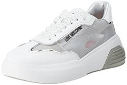 Love Moschino Damen Ja15875g0giqb01a Sneaker, Weiß, 38 EU von Love Moschino