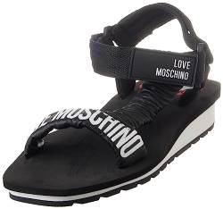 Love Moschino Damen Ja16143g0gi44000 Platform Sandalen, Schwarz, 41 EU von Love Moschino