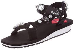 Love Moschino Damen Ja16153g0gi45000 Platform Sandalen, Schwarz, 40 EU von Love Moschino