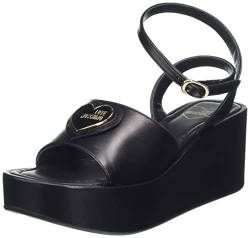 Love Moschino Damen Ja16478i0gie000 Platform Sandalen, Schwarz, 37 EU von Love Moschino