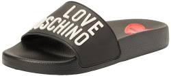 Love Moschino Damen Ja28052g0ii14000 SABOTD.POOL25 PVC SCHWARZ/Weiss, 36 EU von Love Moschino