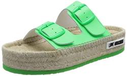 Love Moschino Damen Ja28123g1gid081038 Pantolette, neon Green, 38 EU von Love Moschino