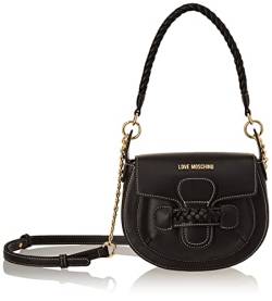 Love Moschino Damen Jc4223pp0gkj000 Schultertasche, Schwarz von Love Moschino