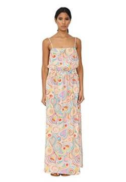 Love Moschino Damen Jurk met spaghettibandjes Kleid, All.multicolor, 38 EU von Love Moschino