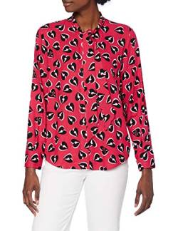 Love Moschino Damen Long Sleeve Allover Thunder Hearts Shirt Hemd, pink + multicolor, D42 (Herstellergröße: 46) von Love Moschino